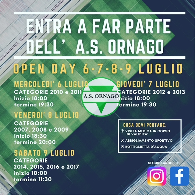 Open Day Stagione 2022-2023